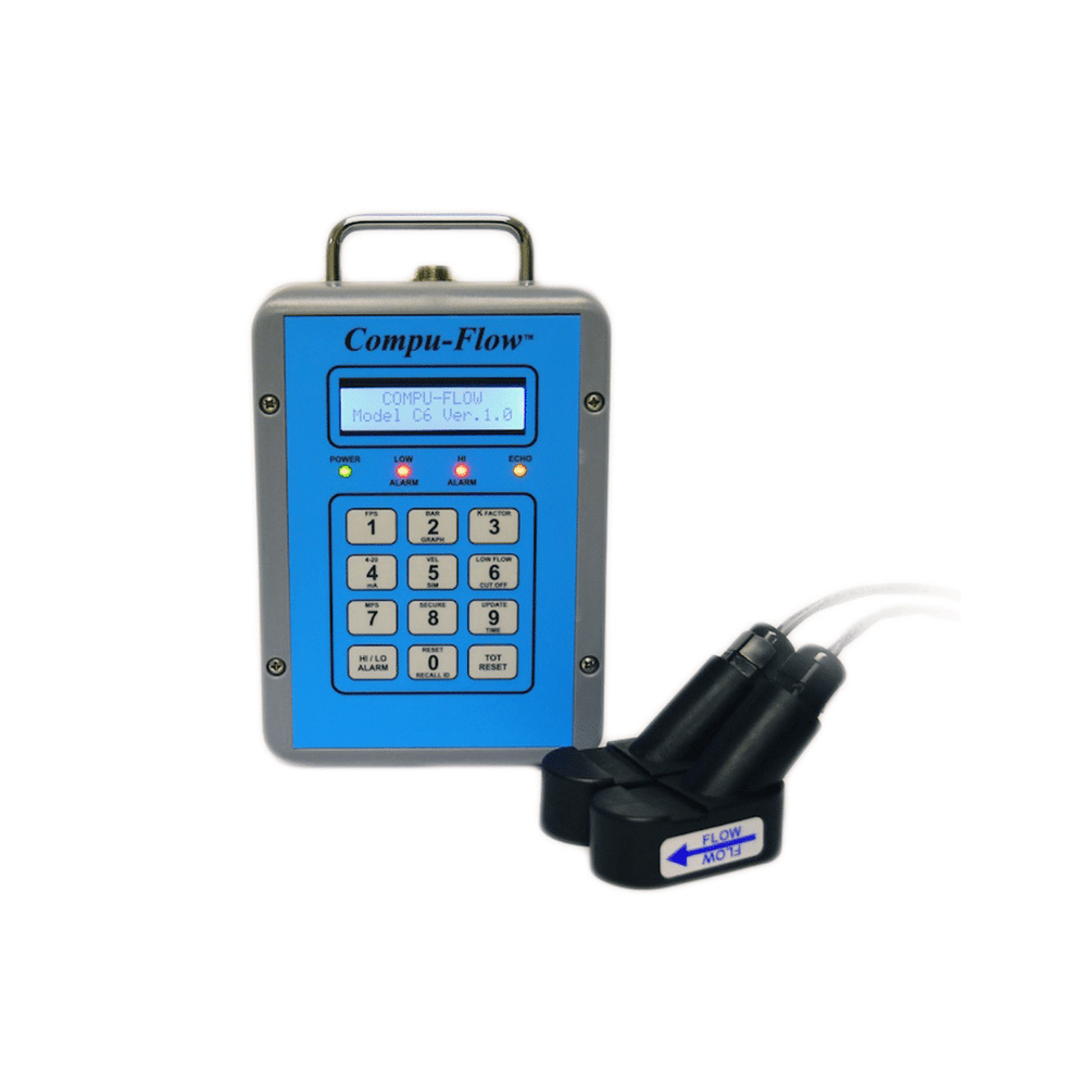 Compu Flow Portable Doppler Ultrasonic Flowmeter Clamp On Aquip Aquip